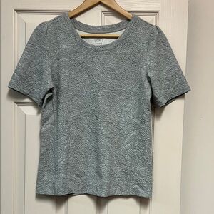 LOFT Heather Gray Short Sleeve Top